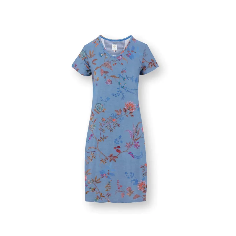 Pip Studio Djoy noční košile Bodhi Flower, modrá