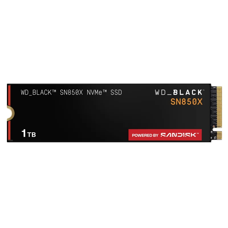SANDISK WD Black SN850X POWERED BY SANDISK/1TB/SSD/M.2 NVMe/5R WDS100T2X0E