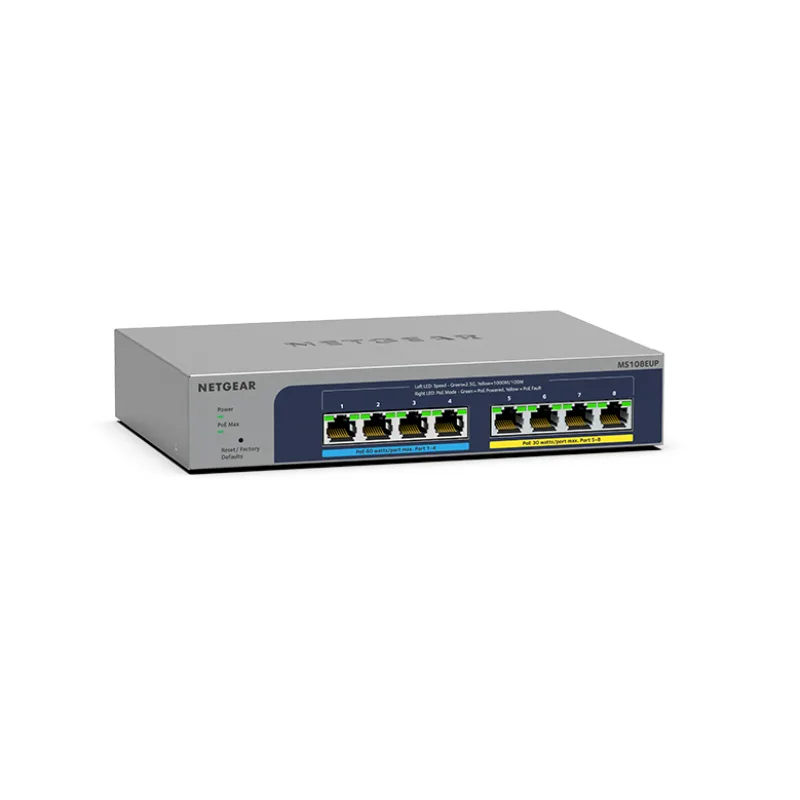 NETGEAR 8PT POE++ MULTIGIG PLUS SWCH MS108EUP-100EUS
