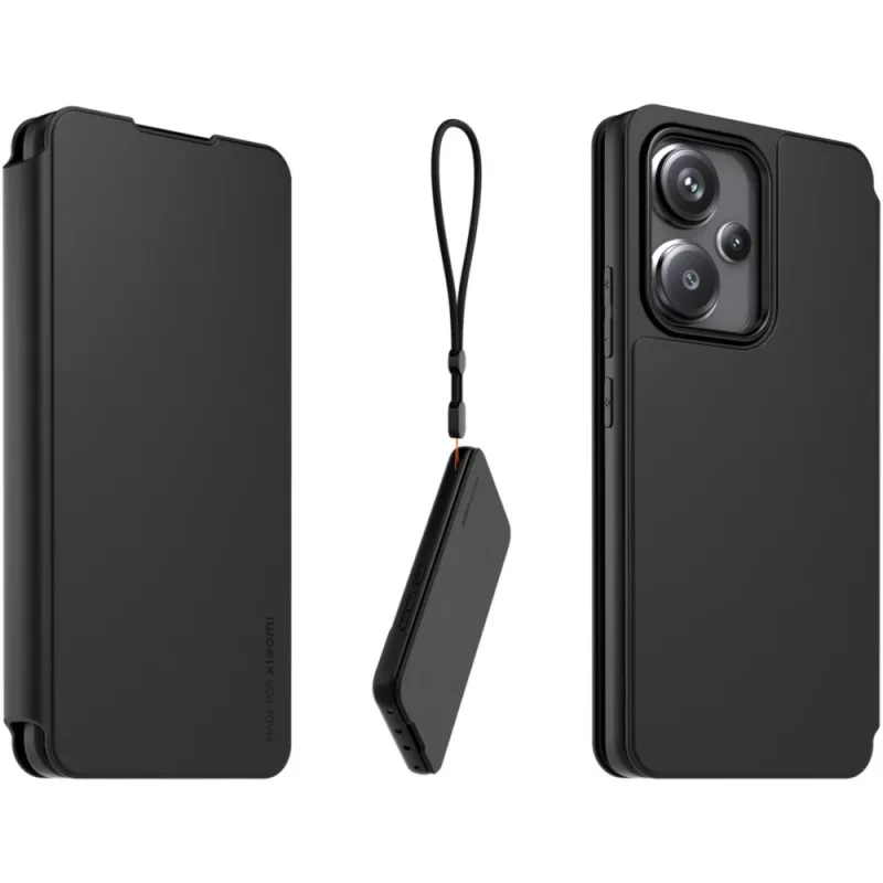 NONAME Made for Xiaomi Book Pouzdro s Poutkem pro Xiaomi Redmi Note 13 Pro+ 5G Black 3662515058258