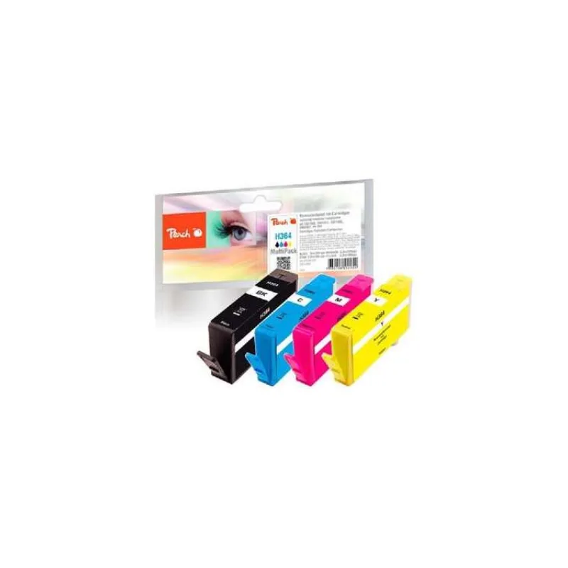 PEACH kompatibilní cartridge HP No.364, new chip, MultiPack, 1x9, 3x6.2 ml (314994)