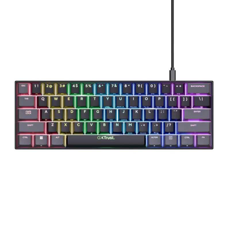Trust Gaming GXT 867 Acira/Drátová USB/US layout/Černá 24882