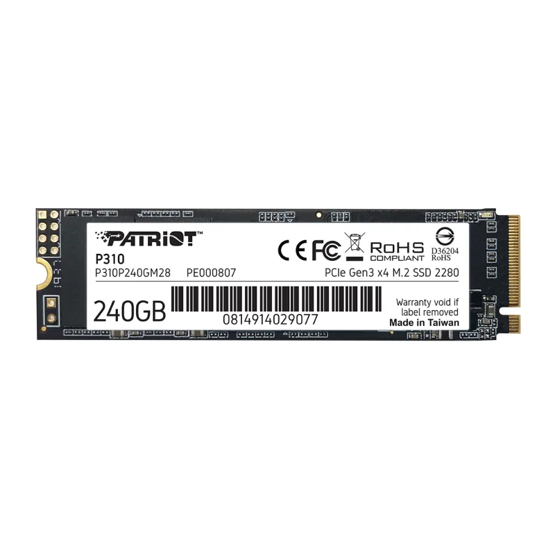 PATRIOT P310/240GB/SSD/M.2 NVMe/5R P310P240GM28