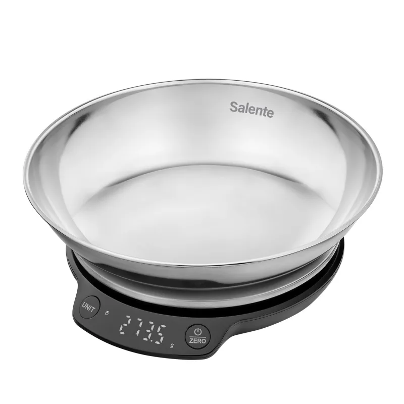 Salente Rimare, kuchyňská váha, 5 kg, nerezová mísa, černá/nerez RIMAREBK