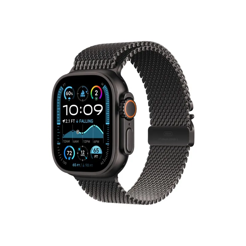 APPLE Watch Acc/49/Black Titan Milan.Loop - Large MXKH3ZM/A