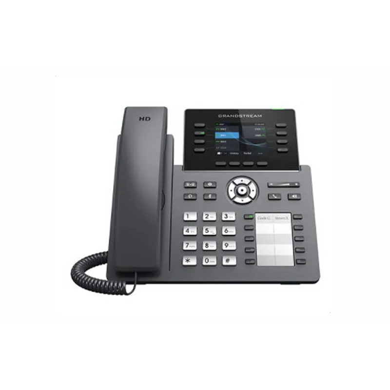 Grandstream GRP2634 SIP telefon, 2.8" TFT bar. displej, 4 SIP účty, 10 pr. tl., 2x10/100Mb, WiFi, BT GRP2634