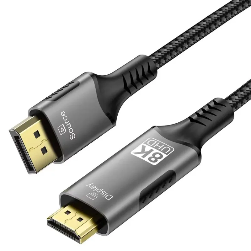 PremiumCord DP 1.4 na HDMI 2.1 kabel, 2m kportadk06-02