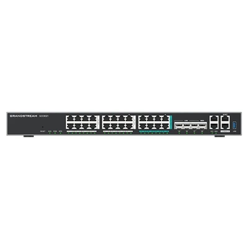 Grandstream GCC6021 all-in-one (10 Gbps VPN router, NGFW, switch 10G SPF+, a IP PBX 50 uživatelů) GCC6021