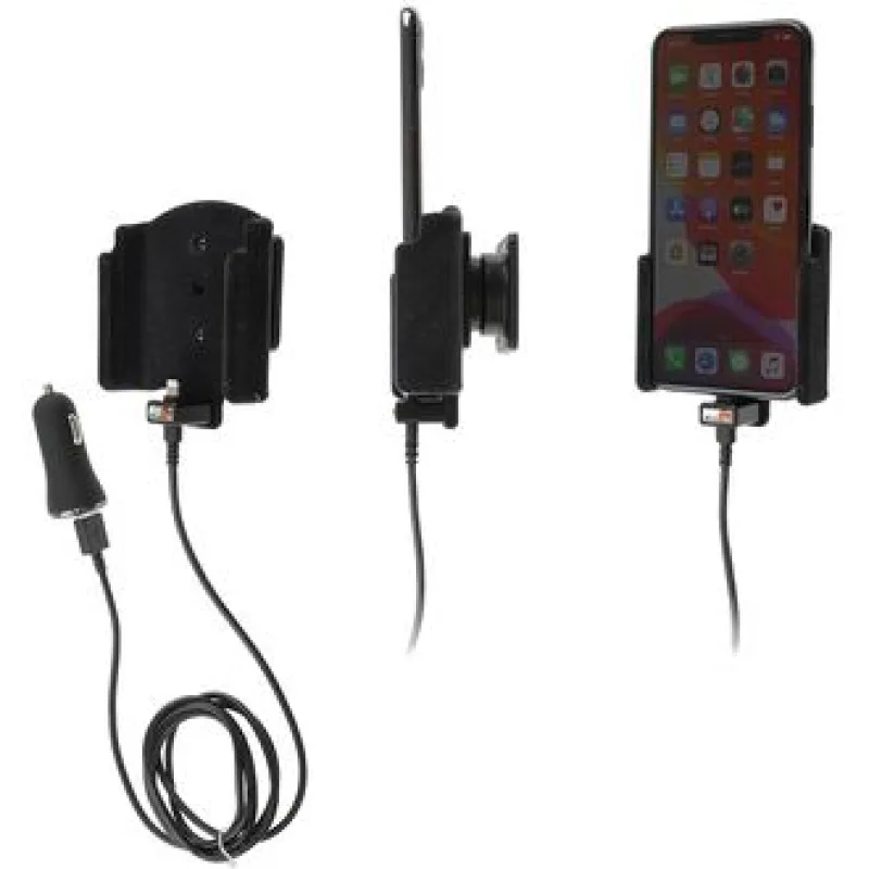 Brodit držák do auta na Apple iPhone 11 Pro Max bez pouzdra,s nabíjením z cig. zap/USB PBR-721164