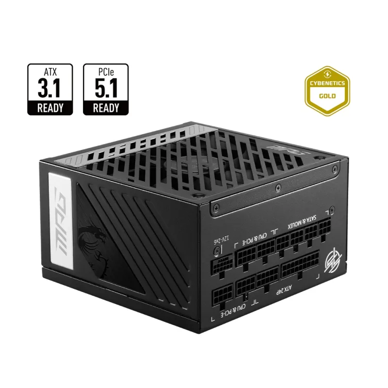 MSI zdroj MPG A850G PCIE5 850W 80PLUS GOLD m 306-7ZP7B11-CE0