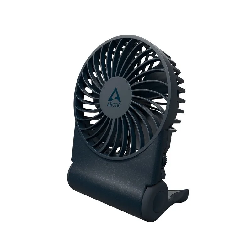 ARCTIC Summair 2Go (Dark Blue) - Rechargeable Pocket Fan with Stand (74 hours of battery life and va AEBRZ00028A