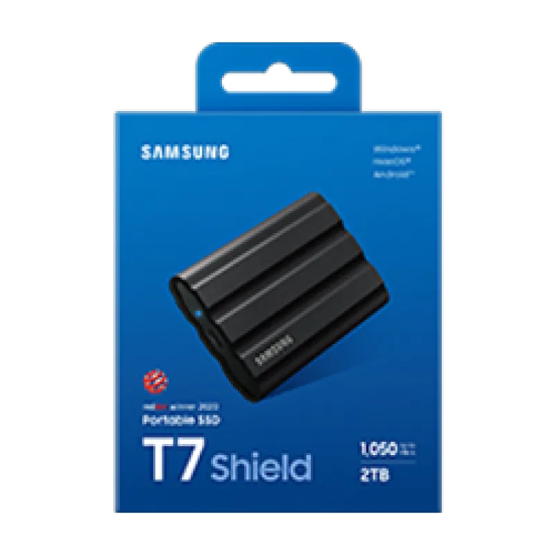 Samsung T7 Shield/2TB/SSD/Externí/2.5"/Černá/3R MU-PE2T0S/EU
