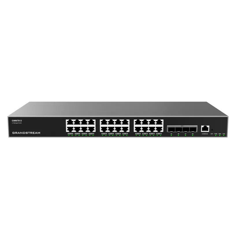 Grandstream GWN7813 L3 Managed Switch 24 portů / 4x SFP+, VLAN, QoS, stacking GWN7813