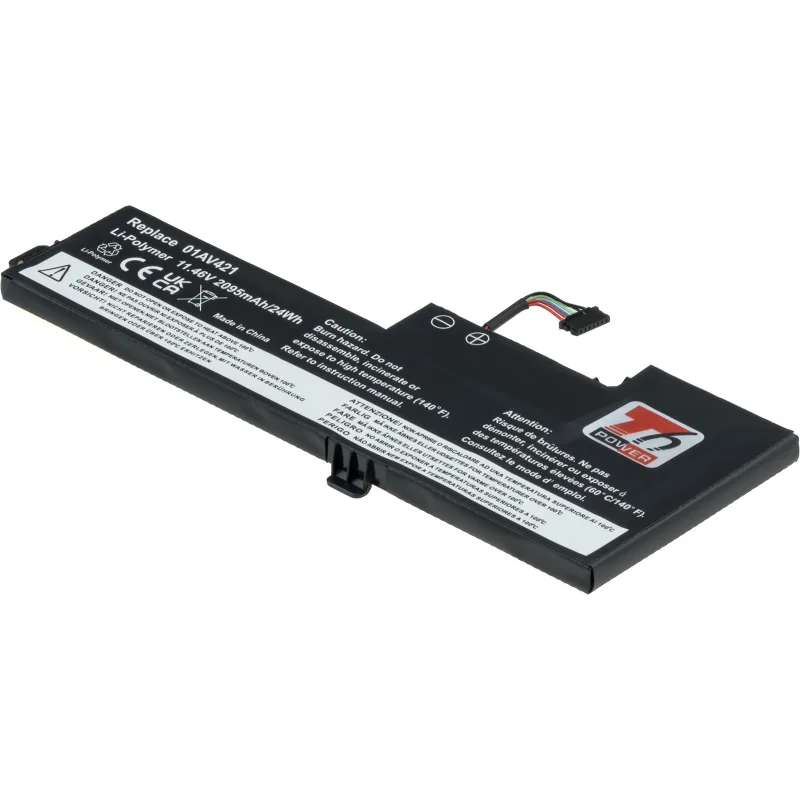 Baterie T6 Power pro Lenovo ThinkPad T470, T480, internal, 2095mAh, 24Wh, 3cell, Li-pol NBIB0178