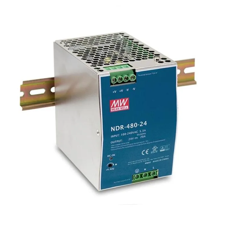 MEAN WELL MEANWELL NDR-480-24 Prům. nap. zdroj 24V 20A NDR-480-24