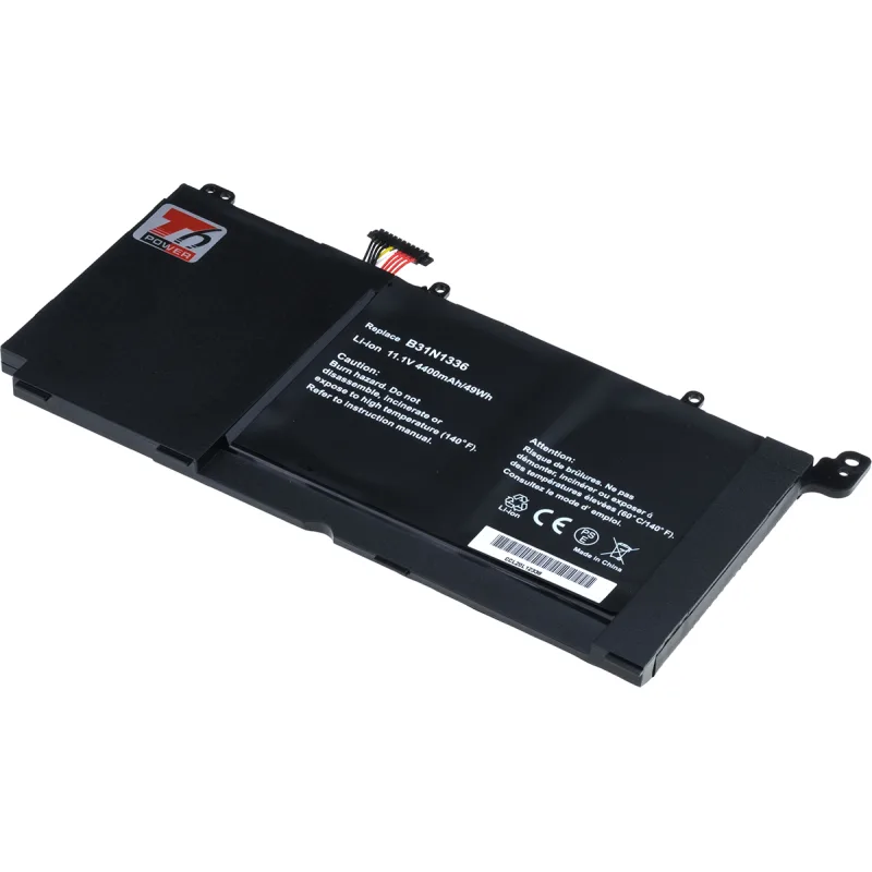 Baterie T6 Power pro Asus VivoBook S551L, R551L, K551L, V551L serie, 4400mAh, 49Wh, 3cell, Li-pol NBAS0143