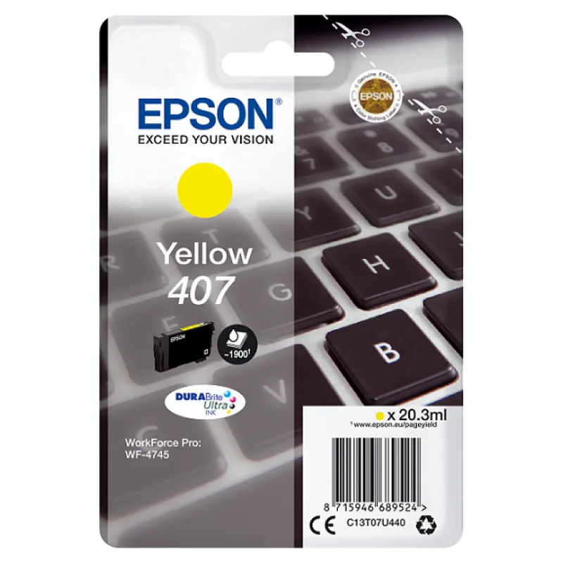 EPSON WF-4745 Series Ink Cartridge L Yellow C13T07U440
