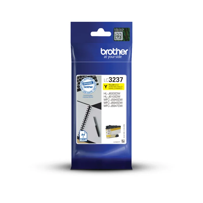 BROTHER LC-3237Y, (inkoust yellow, 1 500 str.) LC3237Y