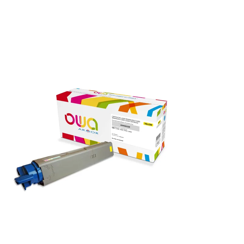 OWA Armor toner kompatibilní s OKI 43459329, 2500st, žlutá/yellow K15282OW