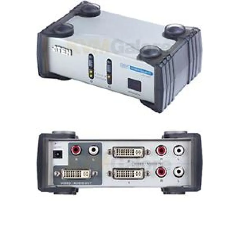 ATEN DVI přepínač 2 PC - 1 DVI monitor+2xcinch+DO VS-261