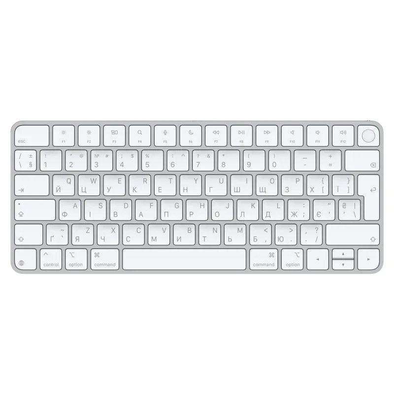 Apple Magic Keyboard Touch ID/Bezdrátová Bluetooth/UA layout/Bílá MXCK3UA/A