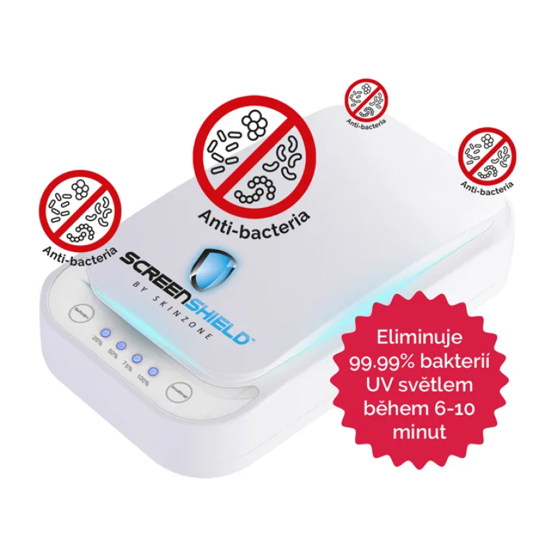SCREENSHIELD Screenshield™ UV sterilizátor pro mobilní telefony a drobné předměty (bílá) SS-SAN01W