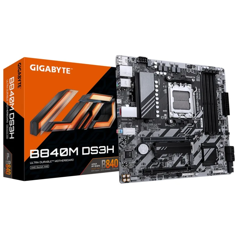GIGABYTE B840M DS3H/AM5/mATX B840M DS3H