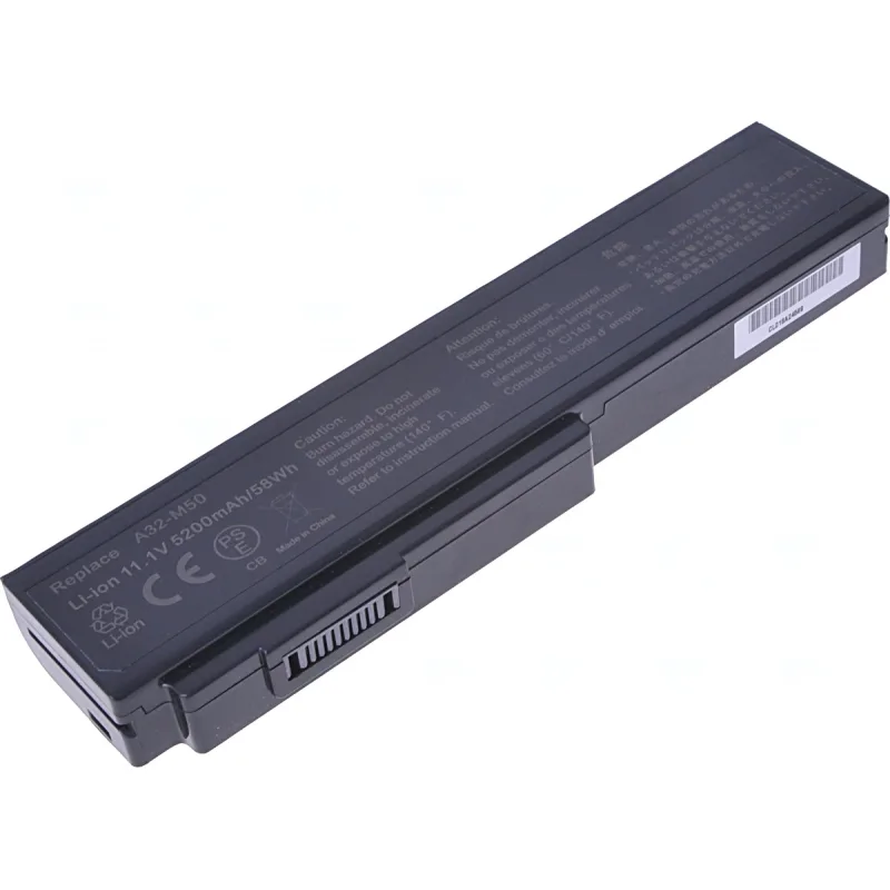 Baterie T6 Power pro Asus M50, G50, G60, N43, N53, N61, B43, X55, X57, X64, 5200mAh, 58Wh, 6cell NBAS0065