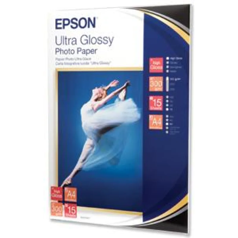 EPSON Ultra Glossy Photo Paper A4,300g (15listů) C13S041927