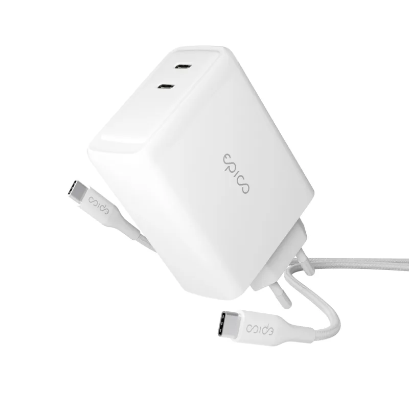 Epico 100W GaN síťová nabíječka s 2m USB-C kab. 9915101100185