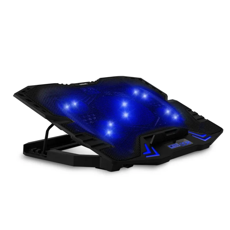 EVOLVEO Ania 5, chladicí podložka pro notebook, 5x ventilátor, modré podsvícení ANIA5