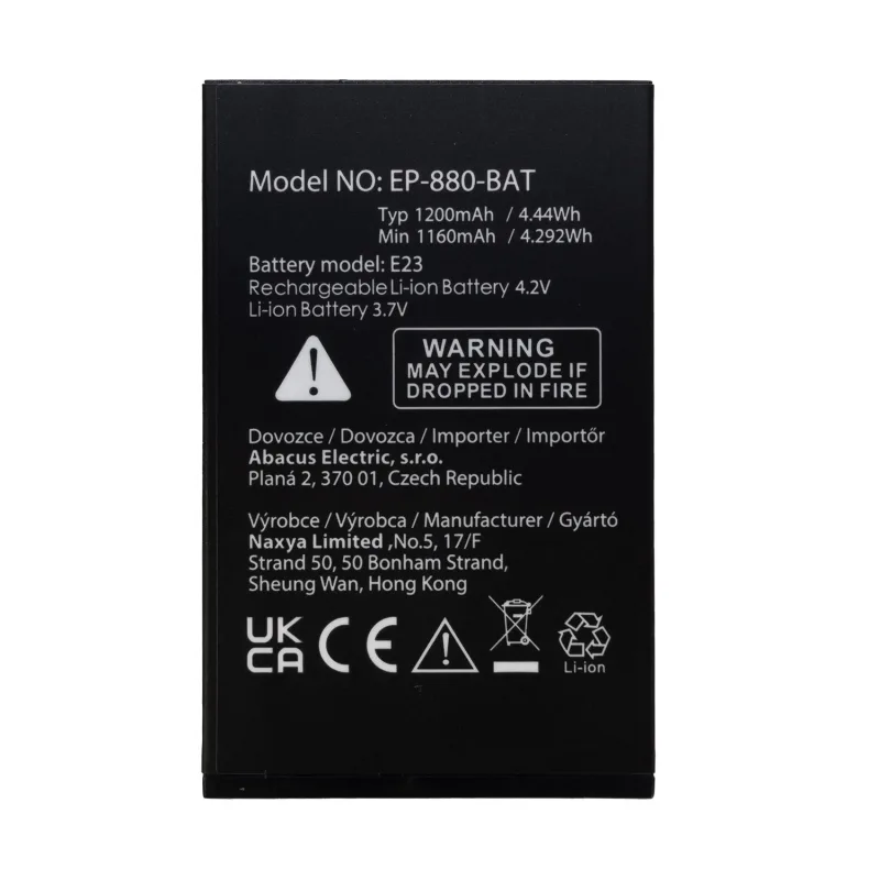 EVOLVEO orig. baterie 1200 mAh pro EasyPhone LT (EP-880) EP-880-BAT