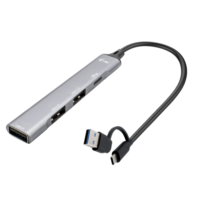 i-tec USB-A/USB-C Metal HUB 1x USB-C 3.1 + 3x USB 2.0 CAHUBMETALMINI4