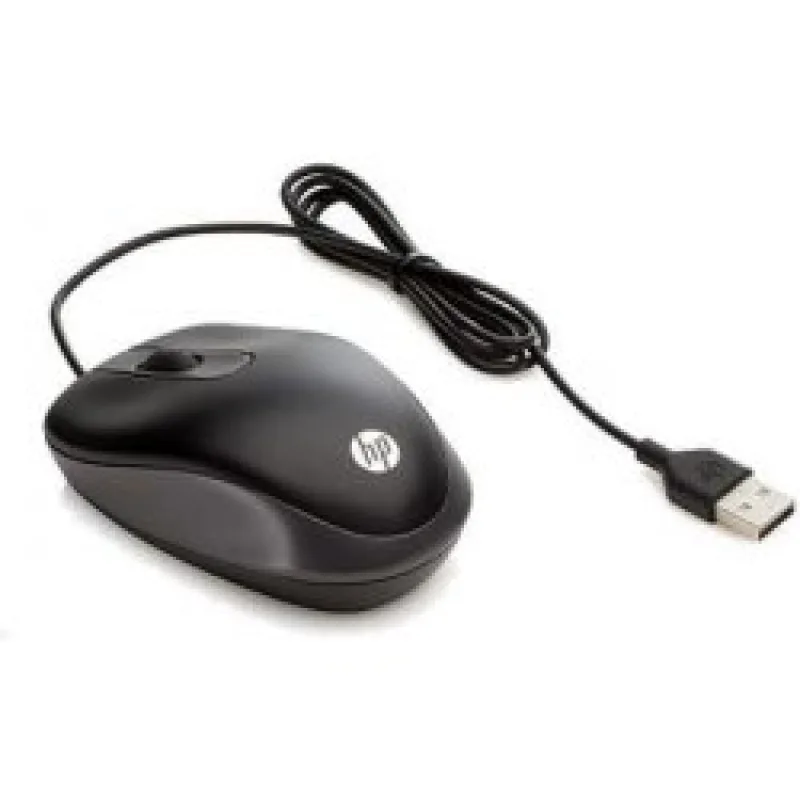 HP Travel Mouse/Cestovní/Optická/1 000 DPI/Drátová USB/Černá G1K28AA#ABB