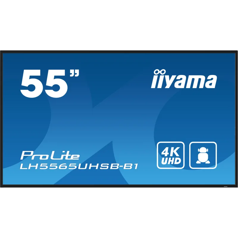 55" iiyama LH5565UHSB-B1: IPS,4K UHD,Android,24/7 LH5565UHSB-B1
