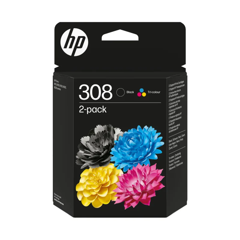 HP 308 ink. náplň kombin. balení, 6L6S6UE 6L6S6UE