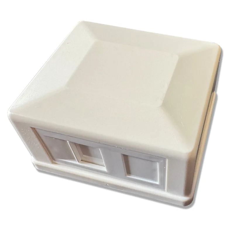 DATACOM Neosazená zásuvka na omítku pro 1 keystone protiprachová 2223