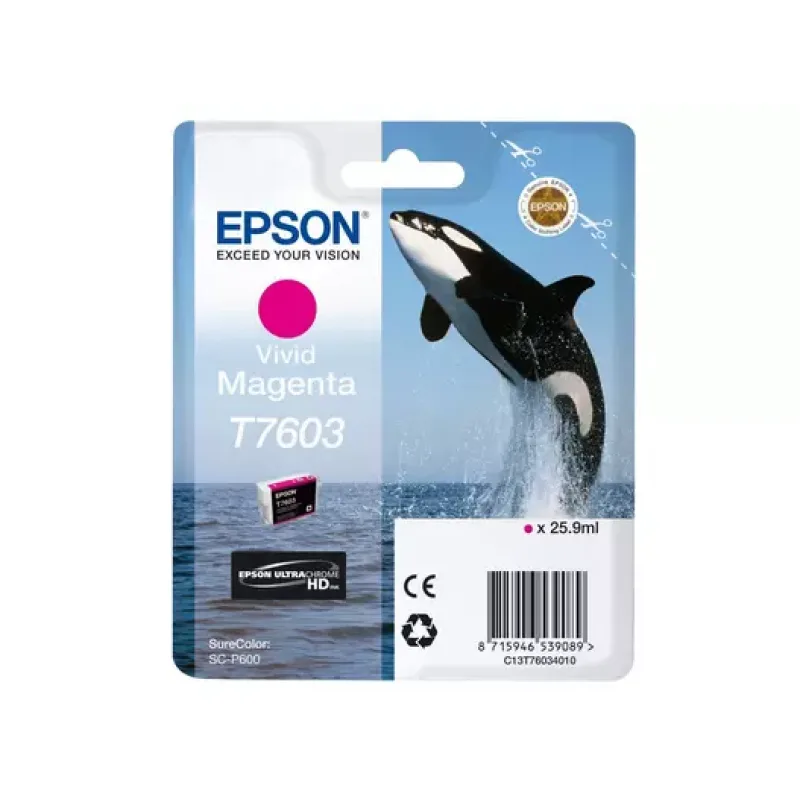 Epson T7603 Ink Cartridge Vivid Magenta C13T76034N10