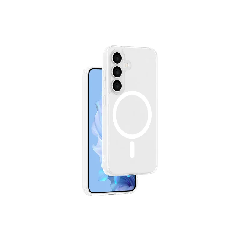 ER Crystal Snap kryt s MagSafe pro Samsung Galaxy S25 - průhledný ERCSSGS25MGCL