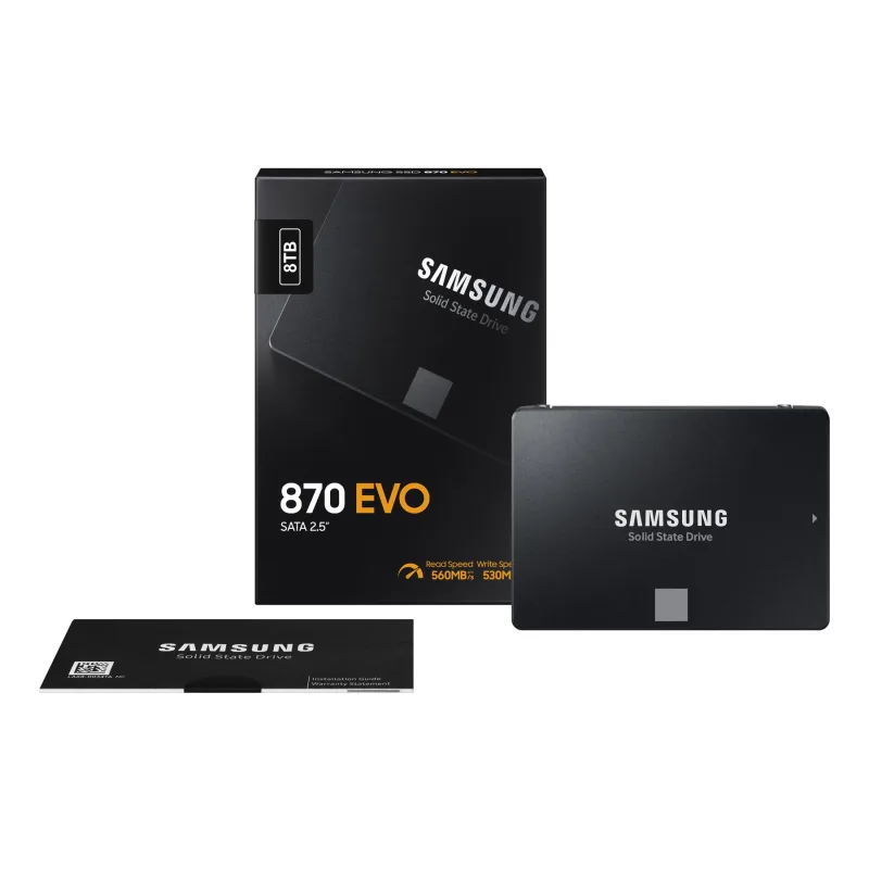 Samsung 870 EVO/8TB/SSD/2.5"/SATA/Černá/5R MZ-77E8T0B/EU