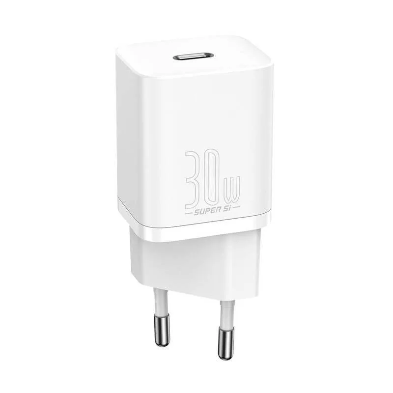 NONAME Baseus rychlonabíječka do sítě Super Si USB-C PD QC 30W bílá 6953156205079