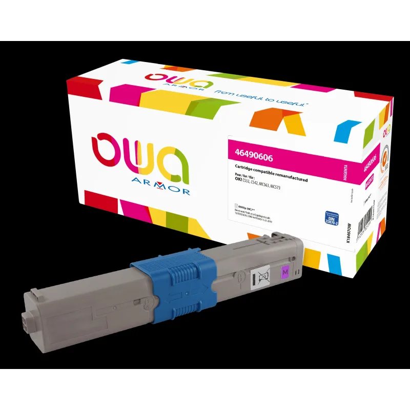 OWA Armor toner kompatibilní s OKI 46490606, 6000st, červená/magenta K18497OW