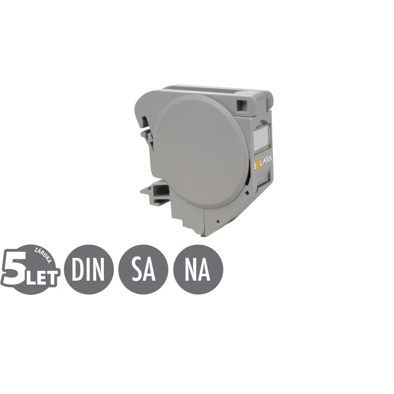 SOLARIX Držák keystonu 1 x RJ45 na DIN lištu šedý 23064920