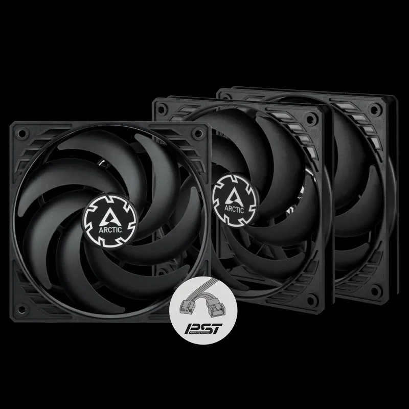ARCTIC P12 Slim PWM PST – 120mm Pressure optimized case fan | Slim profile | PWM controlled speed wi ACFAN00275A