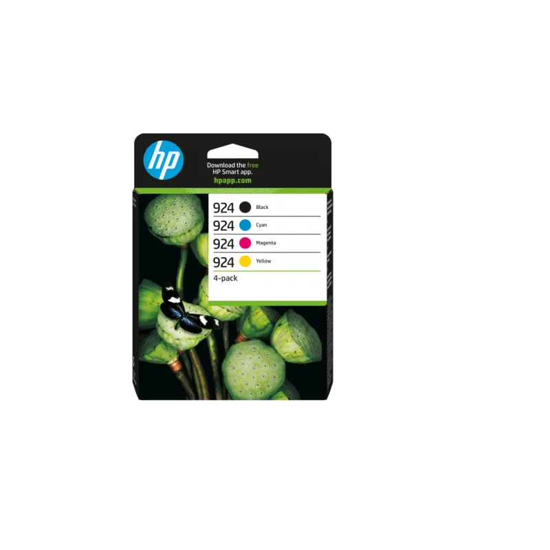 HP 924 - combo pack (černá, 3barevná), 6C3Z1NE 6C3Z1NE