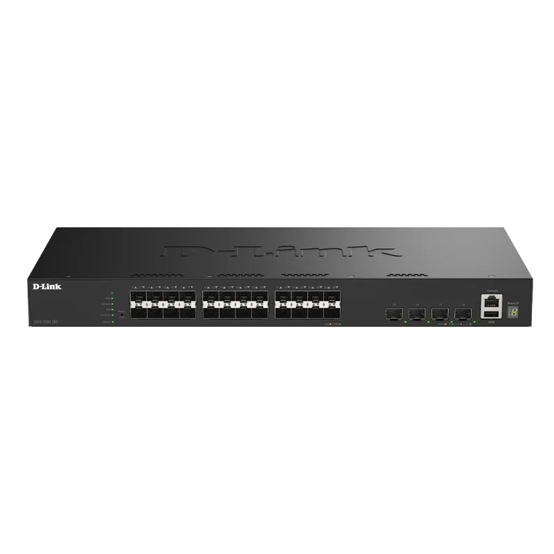 D-Link DGS-1530-28S/E 24 Ports 1G SFP + 4 Ports 10G SFP+ Smart Managed Switch DGS-1530-28S/E