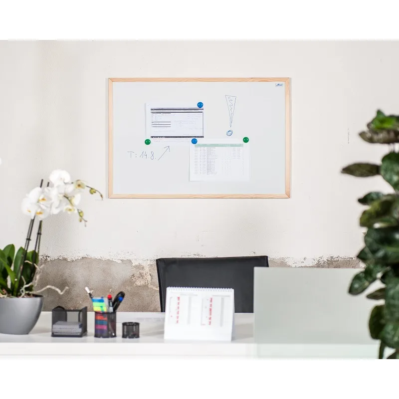 Magnetická tabule AVELI 90x60 cm, dřevěný rám XRT-00160