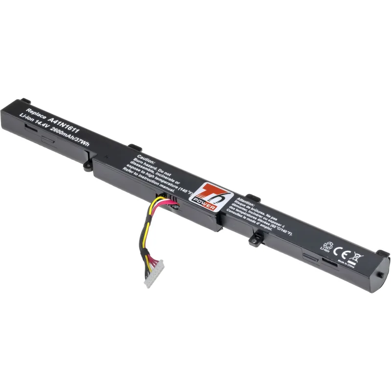 Baterie T6 Power Asus GL752, N552, N752, FX553, G553, GL553, 2600mAh, 37Wh, 4cell, Li-ion NBAS0123