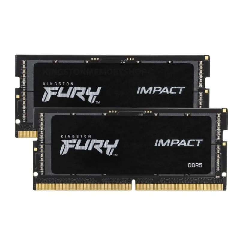 Kingston FURY Impact/SO-DIMM DDR5/32GB/6000MHz/CL38/2x16GB/Black KF560S38IBK2-32
