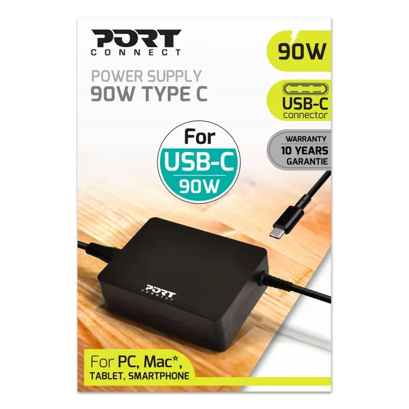 NONAME PORT CONNECT napájecí adaptér k ntb, 90W, USB-C 900098